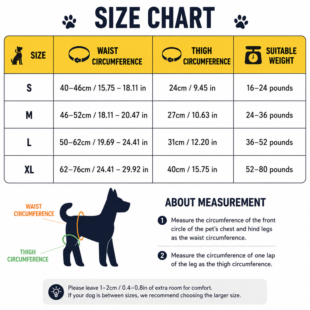 PawNest™ HipAssist Dog Lift Harness | Hip Dysplasia Support Sling