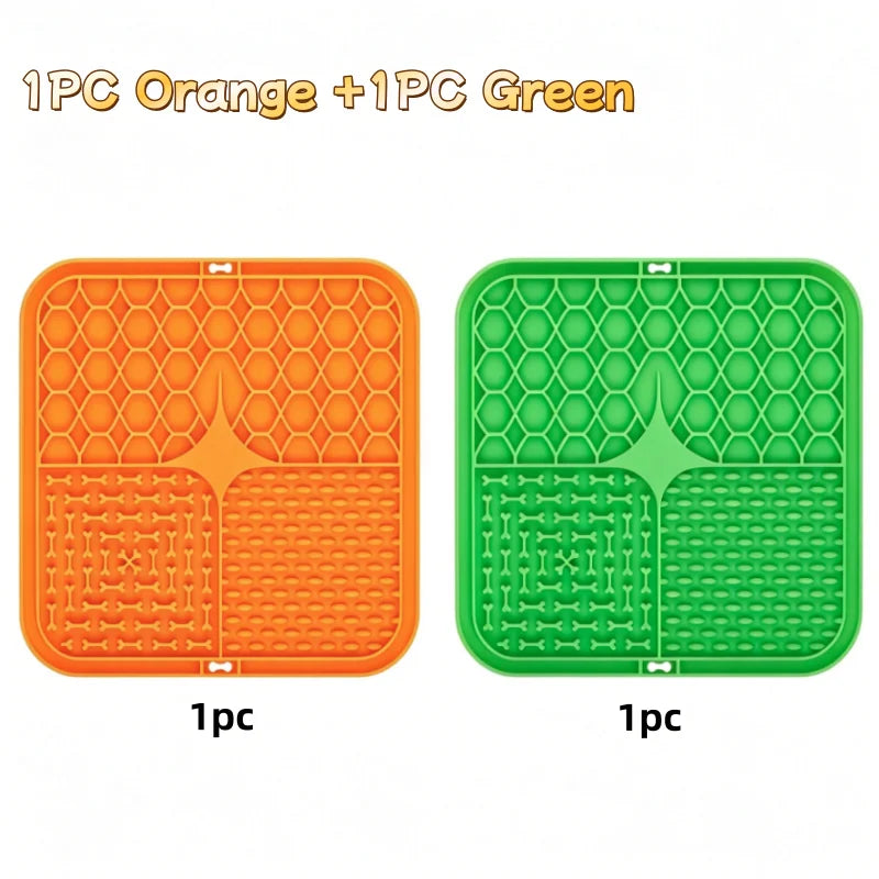 PawNest™ Silicone Lick Mat for Dogs – Slow Feeder & Anxiety Relief Feeding Pad