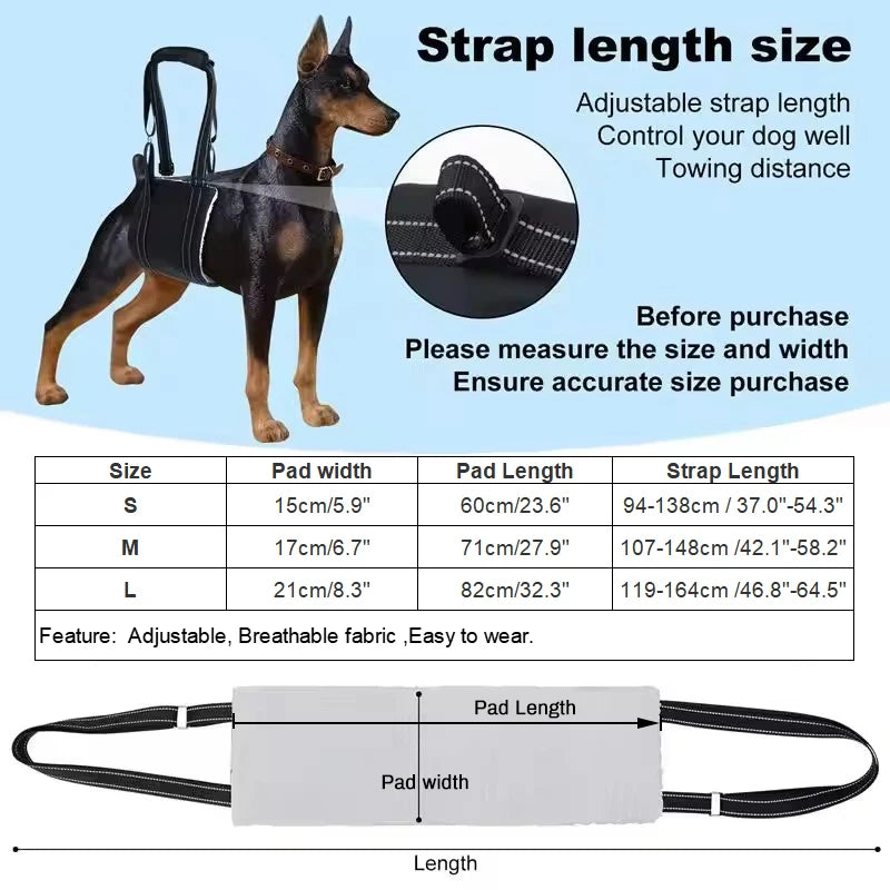 PawNest™ SupportLift Rear Leg Support Sling – Adjustable Dog Lift Harness