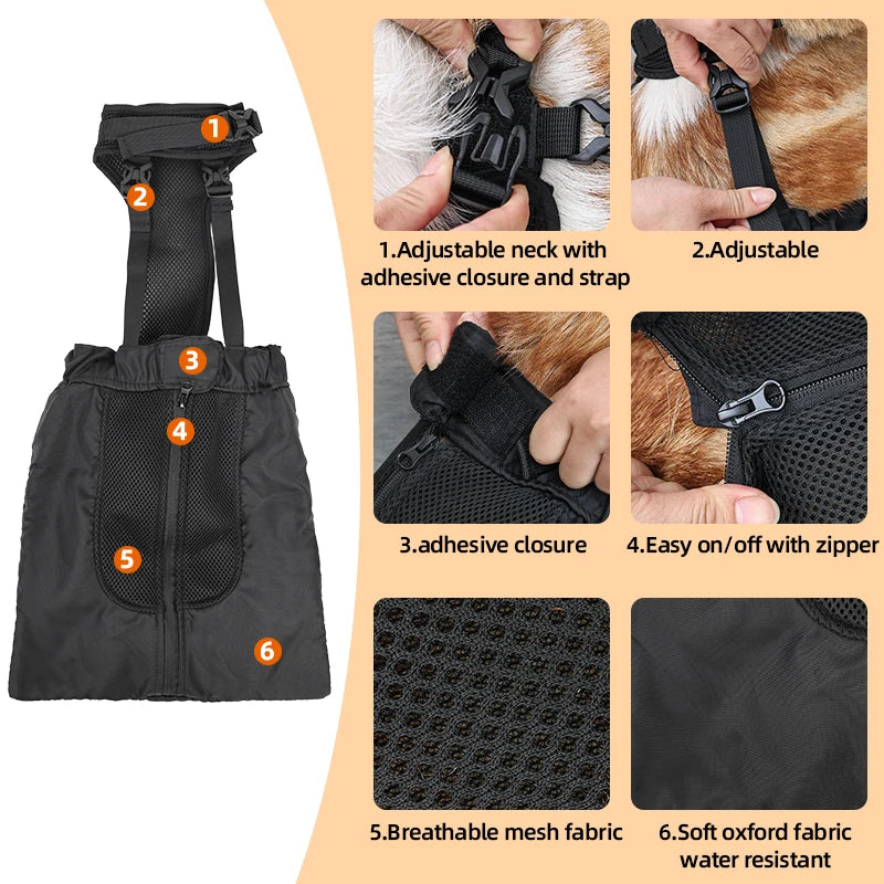 PawNest™ DragGuard – Protective Hind-Leg Drag Bag
