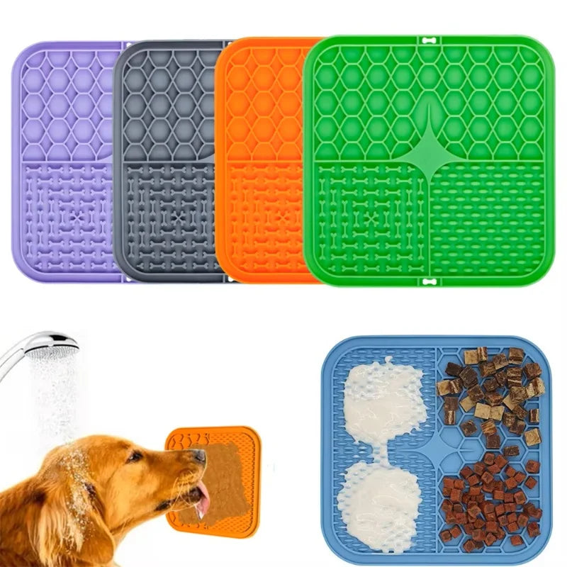 PawNest™ Silicone Lick Mat for Dogs – Slow Feeder & Anxiety Relief Feeding Pad