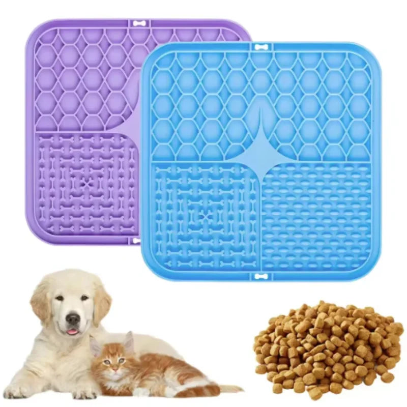 PawNest™ Silicone Lick Mat for Dogs – Slow Feeder & Anxiety Relief Feeding Pad