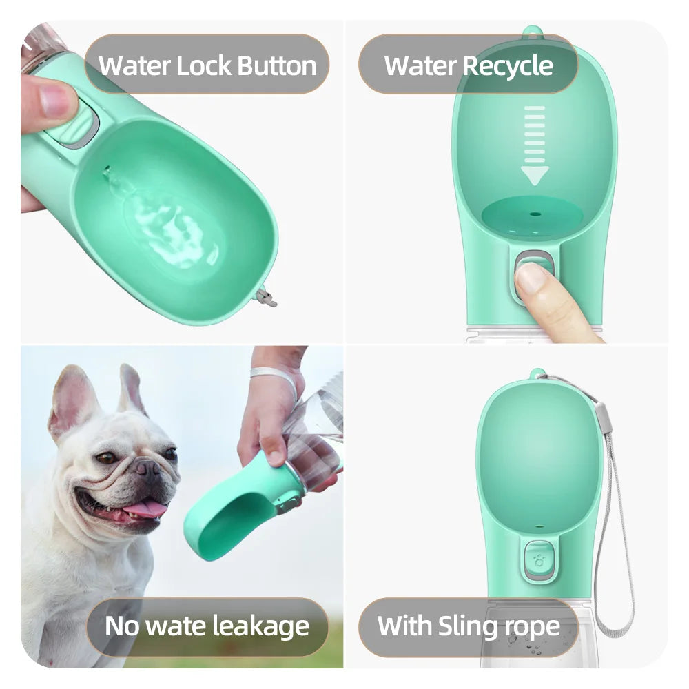 PawNest™ Portable Dog Water Bottle – Leak-Proof Travel Water Dispenser