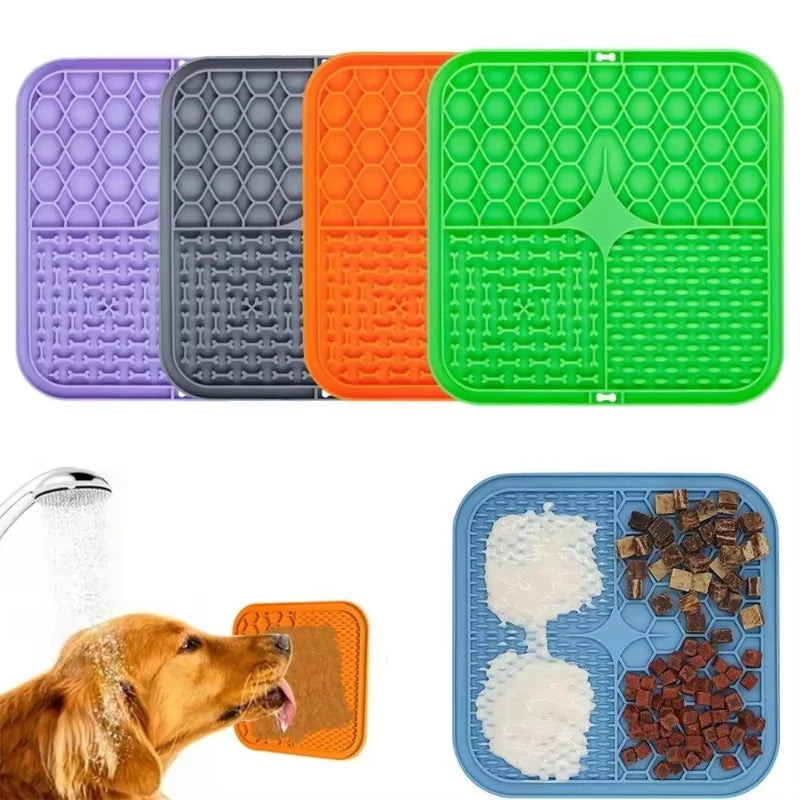 PawNest™ Silicone Lick Mat for Dogs – Slow Feeder & Anxiety Relief Feeding Pad