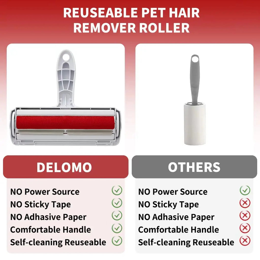 PawNest™ Reusable Pet Hair Remover Roller – Lint Roller for Dog & Cat Hair