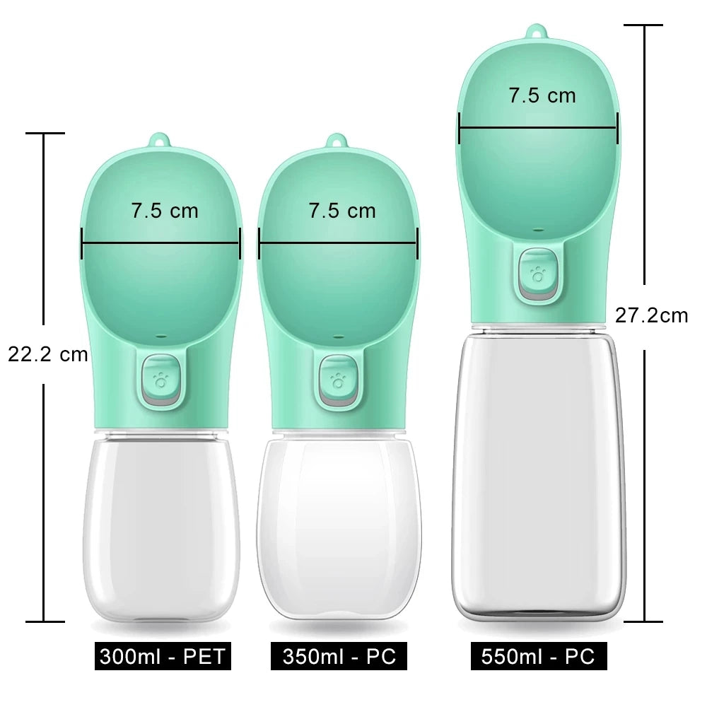 PawNest™ Portable Dog Water Bottle – Leak-Proof Travel Water Dispenser