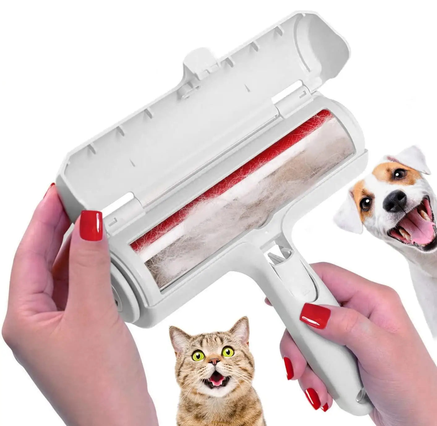 PawNest™ Reusable Pet Hair Remover Roller – Lint Roller for Dog & Cat Hair