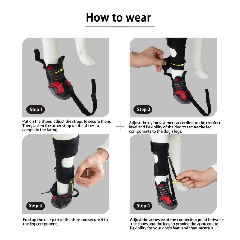 PawNest™ ToeLift Dog Brace – Anti-Knuckling Support for Dragging Paws