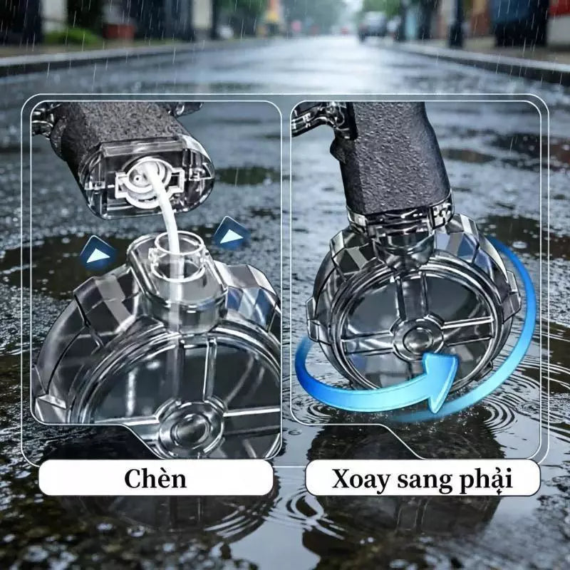 Súng Nước Điện Có Đèn LED – Phun Liên Tục, Bình Nước Lớn, Phiên Bản Nâng Cấp